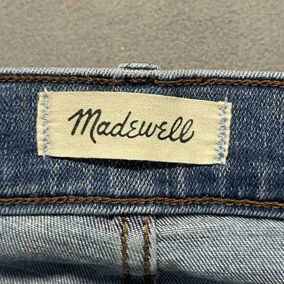 Madewell Jeans Womens 24 Light Wash Mid Rise Kick Out Denim Stretch Casual - Picture 4 of 13